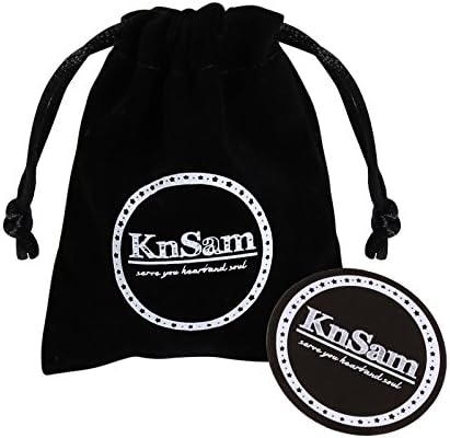 KnSam Necklace Fashion Jewelry Stainless Steel Unisex Adult's Pendant Necklaces Circle Ring Love Zirconia