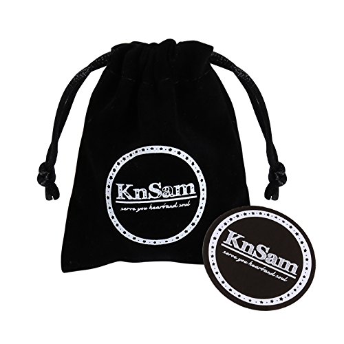 KnSam Necklace Fashion Jewelry Stainless Steel Unisex Adult's Pendant Necklaces Circle Ring Love Zirconia