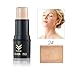 Fashion Base® Face Waterproof Shimmer Highlighter Stick Bronzers Highlighter Powder Creamy Texture Silver Gold Light Face Makeup (02#)