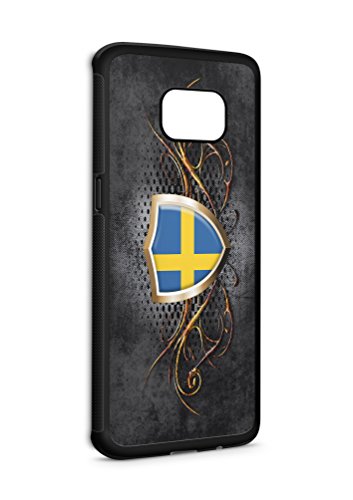 Samsung Galaxy S7 EDGE Schweden Stockholm V4 SILIKON Flipcase Tasche Hülle Case Cover Schutz Handy