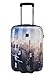 Produktbild Saxoline Koffer Manhattan Stadt M 55x39x20cm Ryanair Bordgepäck Handgepäck Hartschale Reisekoffer Kabinen Trolley Case Bowatex