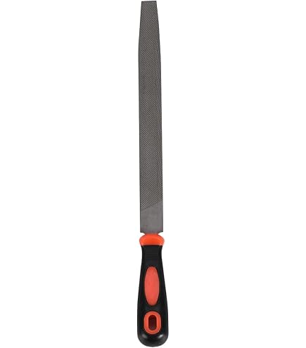 WORKPRO 8-Inch Half Round File – Durable Steel Hand Tool For Concave, Convex & Flat Surfaces, Double Cut On One Side & Single Cut On Other, Anti-Slip Ergonomic Grip, Great For Wood, Metal & Plastic