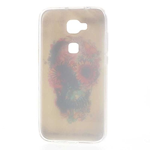 Coque2mobile          Carcasa TPU Silicona para Huawei Ascend G8  de calavera