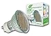 Produktbild greenandco LED Spot ersetzt 25-30 Watt GU10 Halogenstrahler, 3,2W 220 Lumen 3000K warmweiß 60 x 3528 SMD LED 120° 230V AC mit Schutzglas, nicht dimmbar, 2 Jahre Garantie