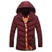 Produktbild Luckycat Männer Jungen Casual Warm Mit Kapuze Winter Zipper Coat Outwear Jacke Top Bluse Winterjacke Steppjacke Daunenjacke Parka Mäntel Jacken