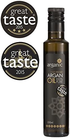 100% Pure, Organic Culinary Argan Oil from Arganic (250ml), winner of Great Taste Awards 2015, 3 Gold Stars &amp; UK Top 50 Foods