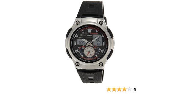Buy Casio Youth Stopwatch Analog-Digital Black Dial Men's Watch - AQ-190W-1AVDF  (AD176) Online at Low Prices in India - Amazon.in