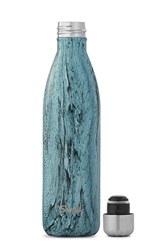 S’well Petrol / 25oz Holz Wasserflasche TEAL WOOD - 2