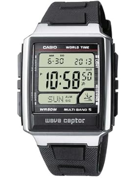 Casio Wave Ceptor – Herren-Armbanduhr mit Digital-Display und Resin-Armband – WV-59E-1AVEF
