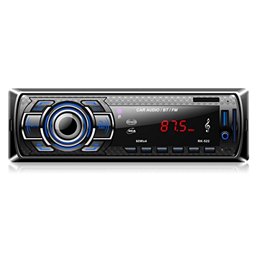 ieGeek MP3 Autoradio Bluetooth, USB con ricevitore audio/lettore MP3/radio FM da controllo Samsung/Huawei/iPhone, vivavoce USB/SD/AUX e microfono incorporato