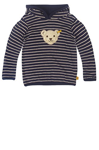 Steiff Baby Boys Hooded Long Sleeve Sweatshirt -  Blue - 6-9 Months
