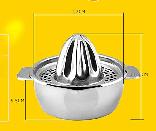 asentechuk® Manuelle Edelstahl Zitronenpresse orange juice Hohe Qualität Maker Reibahle Küche Werkzeug - 7