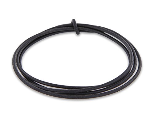 AURORIS – 5m Lederband rund – Ø 1mm – antikschwarz - 2