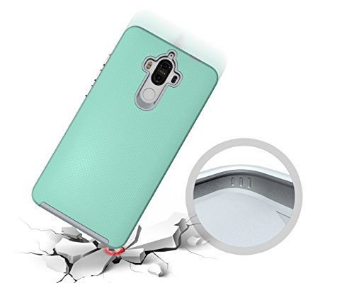 HuaWei Mate 9 Funda Armadura Protector Funda Prueba de Golpes Protecci  n de Doble Capa TPU   Hard PC Caso de La cubierta Protectora para HuaWei Mate 9  Verde 