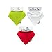 Dribble Ons Christmas Bandana Bib - Red, Green & White - ** 3 PACK ** (Gift Wrap Available)