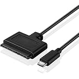 TNP USB Type C 3.0 to 2.5" SATA III Adapter Cable Bridge w/ UASP High Speed Data Transfer Protocol Support - SATA to USB Type C 3.0 Converter for SSD HDD Solid State Drive / External Hard Drive