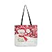 Produktbild Snow Man Over Floue Rouge Blanc Toile Sac À Main Sac À Bandoulière Sac À Bandoulière Sacs À Bandoulière Sacs À Main Pour Hommes Et Femmes Shopping Tote