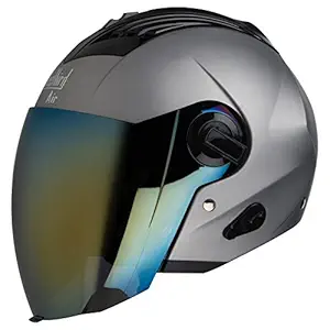 Steelbird Air SBA-3 Matt Silver with Gold Visor,580mm