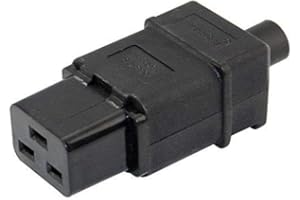 CABLEPELADO C19-Stecker | IEC320 C19 | 16 A 250 V CE | Geeignet für Workstations, Server mit hoher Leistung, USV, PDU, Routern und Switch, große Netzwerke, WLAN, medizinische Geräte