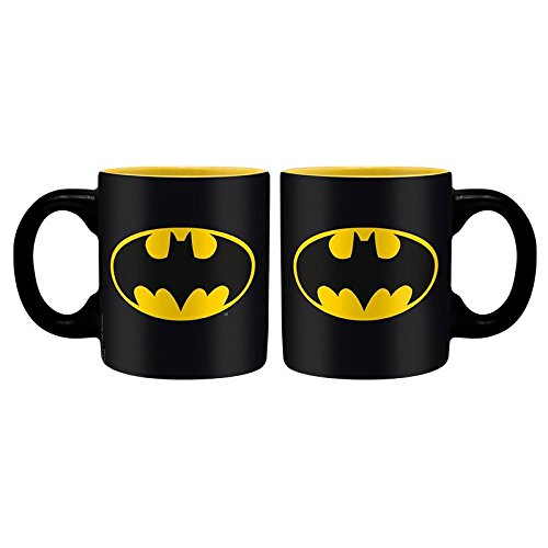 DC-Universe-GeschenkboxGeschenkset-Batman-Logo-3-teilig-Glas-Tasse-Untersetzer