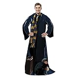 Fabricado en China. Northwest Harry Potter Hogwarts Rules - Manta para Adulto con Mangas, Negro, Estándar