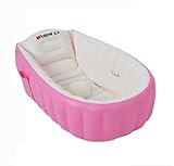Intime Inflatable Baby Bath Tub, Baby Children Shower Tub (For 0-3 Years), Pink (Garden &amp; Outdoors)