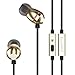 EasySMX KT-D6 In-Ear-Kopfhörer MP3 Player Musik headset 3,5mm verkabeltem Stereokopfhörer mit eingebautes Mikrofon, Freisprechfunktion für alle 3.5mm Android/ iPhone Handy