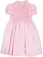 Anichini Girl Smocked Dress, 100% Cotton, Pink, 18 Months