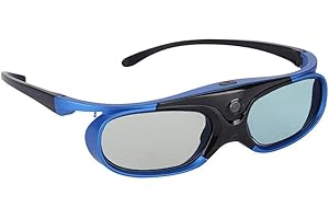 Socobeta Active Shutter 3D-Brille DLP-Link Wiederaufladbare 144 Hz für alle 3D-DLP-Projektoren