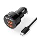 [Qualcomm Certified] Aukey Quick Charge 2.0 36W 2 Ports USB Car charger Adapter. RS.2250.00