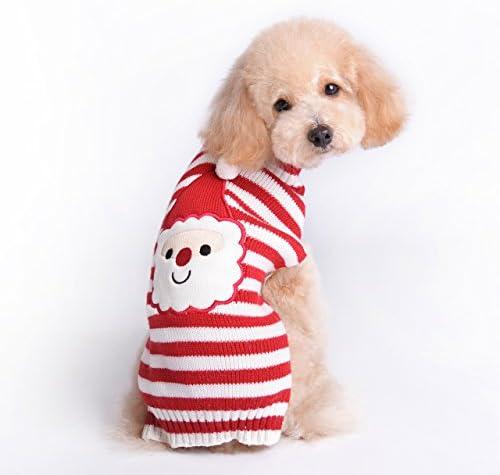 Menpet Pet Holiday Christmas Santa Claus Dog Sweater