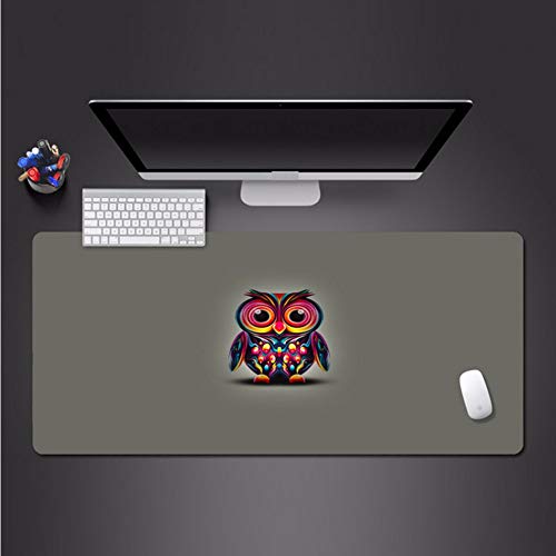 Preisvergleich Produktbild 800 * 300 * 3mm niedliche eule tier mauspad wasserrutsche geschwindigkeit spiel spieler verriegelung gummi spielspiel pad personal computer tastatur große tischset zu verdickung tastatur mauspad