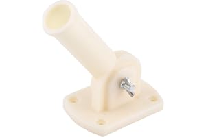 DELAMAN Soporte for Asta de Bandera - Soporte de Asta de Bandera de Montaje en Pared de Plástico Ajustable Base de Manga de Viento 30 mm