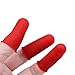 Produktbild Jixing Silikon Fingerschutz Abdeckungen Caps Antihaft-Abdeckungen für Heißkleber Wachs Kolophonium Harz Honig Klebstoffe Scrapbooking Nähen, rot, 4,5 cm