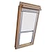 Produktbild Hochwertiges Verdunkelungsrollo Rollo mit Seitenschienen für Velux DKL-EP GGL,GPL,GHL,GTL 206 weiss // Verdunkelungsrollo / Verdunkelungs-Rollo / Fensterrollo