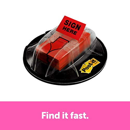 Post-it Index 680-SHVR200 - Dispensador de etiquetas autoadhesivas (25 x 43,2mm, 200 etiquetas), diseño con texto