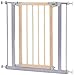 Hauck Deluxe Wood and Metal Pressure Fix Safety Gate - Metallic