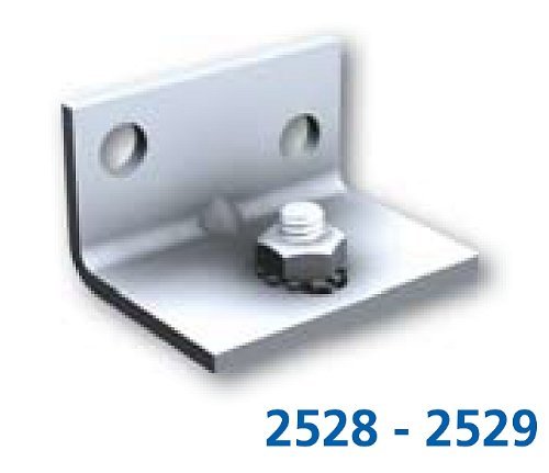 5 Stück Minisport 2529 Wandbefestigung für MA-40 und MA-80 Schiebetürbeschläge