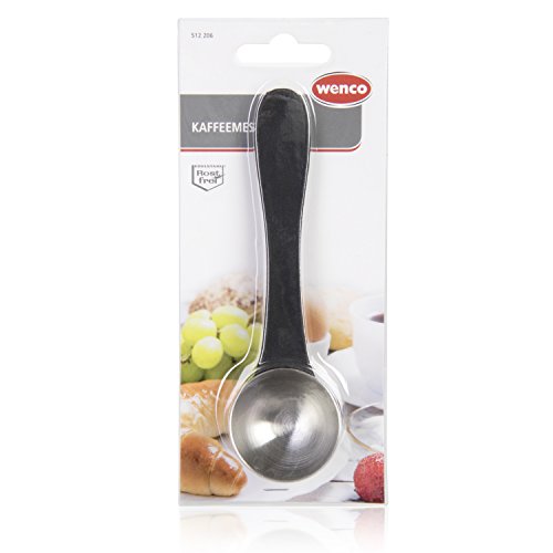 Wenco 512206 Kaffeemesslöffel, Edelstahl, silber / schwarz, 15 x 4.5 x 2.5 cm - 6