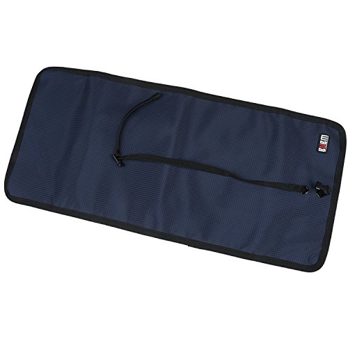 BUBM Neue Wrap Universaltasche Reisetasche für Elektronikzubehöre Elektronik Organizer wie iphone 6S, 4 Flächer, Dunkelblau - 3