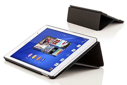 Forefront Cases® Neue Leder Hülle / Tasche / Case / Cover für Sony SGP611 Xperia Z3 Tablet Compact 20,3 cm (8 Zoll) – Rundum-Geräteschutz und intelligente Auto-Sleep-Wake-Funktion mit 3-JAHRES-GARANTIE VON FOREFRONT CASES – inkl. Eingabestift und Displayschutz - 5
