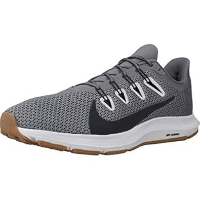 nike men's quest grey running shoes