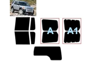 TINTCOM.COM Pellicola Oscurante Vetri Auto Pre-Tagliata per-Land Rover Discovery 3 5-Porte 2005-2009 Vetri Posteriori & Lunotto (05% Super Nero, A1)
