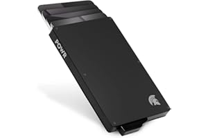 POWR Porte-Cartes avec Blocage RFID Coulissant, élégant et Fin, Protecteur de Cartes de crédit sans Contact