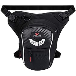 Fansport Bolso para Piernas, Motocicleta Bolso de Pierna Impermeable para Hombre rinonera piernera Moto riñonera Motorista Pierna