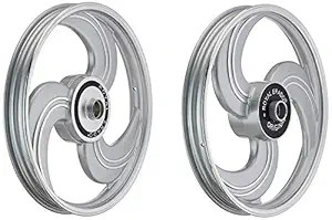 ROYAL ERADO New 3 Spoke silver Alloy Wheel set| Royal-Enfield Classic single disc| Front 19