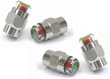 Gozens 1.8-5.6 BAR TPMS Tire Pressure Monitor Valve Stem Cap Tyre Sensor Indicator (3.2 BAR)
