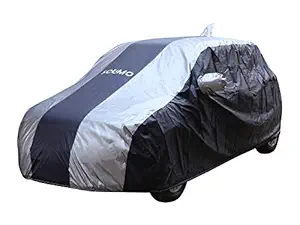 Amazon Brand - Solimo UV Protection & Dustproof Car Cover for Maruti Swift (Dark Blue & Silver)