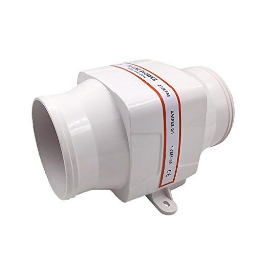Gazechimp Ventilateur De Cale 4 Pouce Souffleuse d'air 24V 270CFM pour Bateau RV