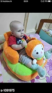 OMAJA HOME Soft Toy Kids Sofa Cum Bed and Chair for Comfort Quality Seat for Baby Sitting - (Pack of 1, Multicolor)